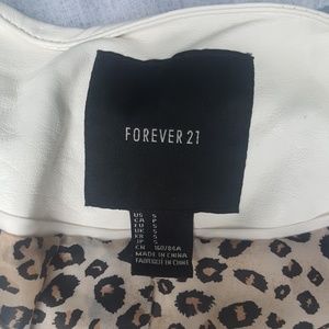 Forever 21 Jackets & Coats - Forever 21 White Faux Leather Jacket Forever 21 Jackets & Coats - Forever 21 White Faux Leather Jacket